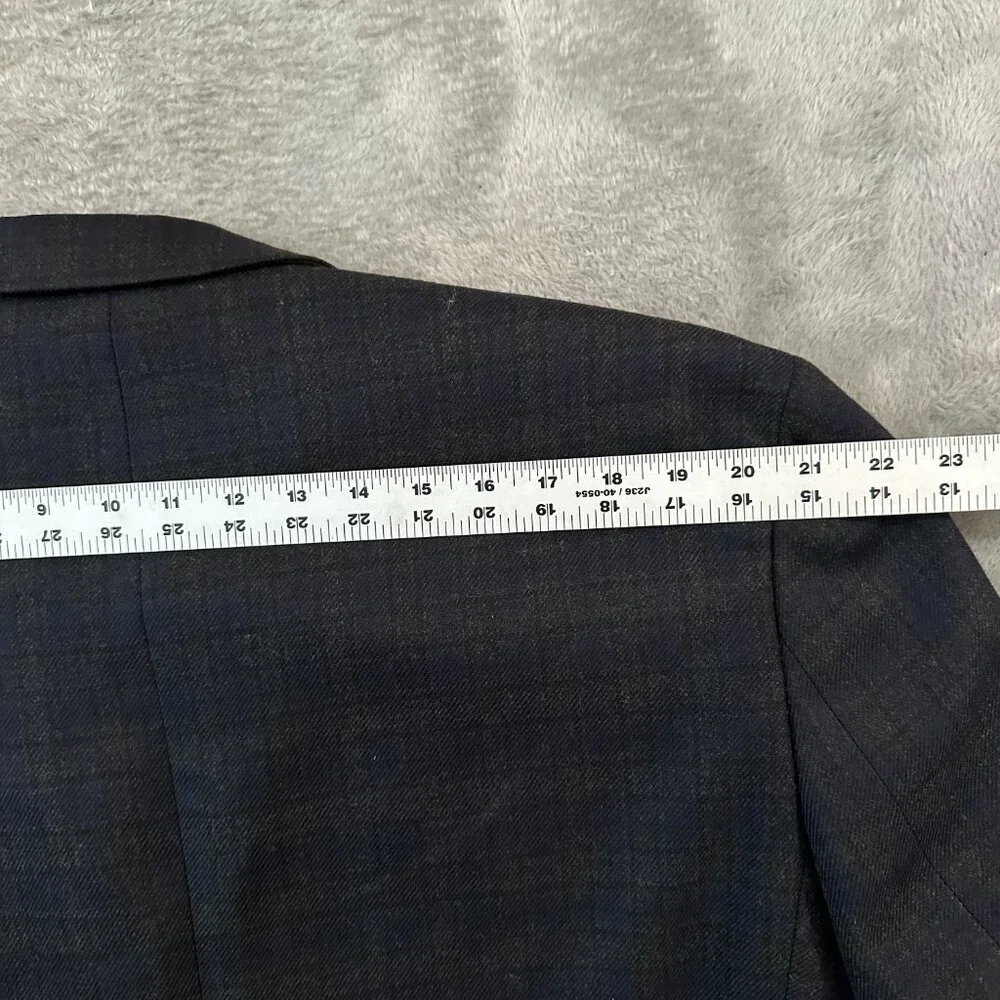 *flaw* Vintage Lauren Ralph Lauren Men's Blazer 48 L Plaid Patch Elbows Wool